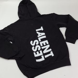 TALENTLESS Black Logo Back Hoodie